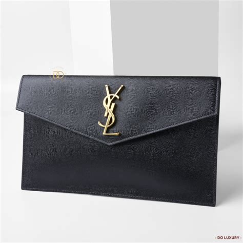 uptown ysl pouch|YSL uptown pouch with chain.